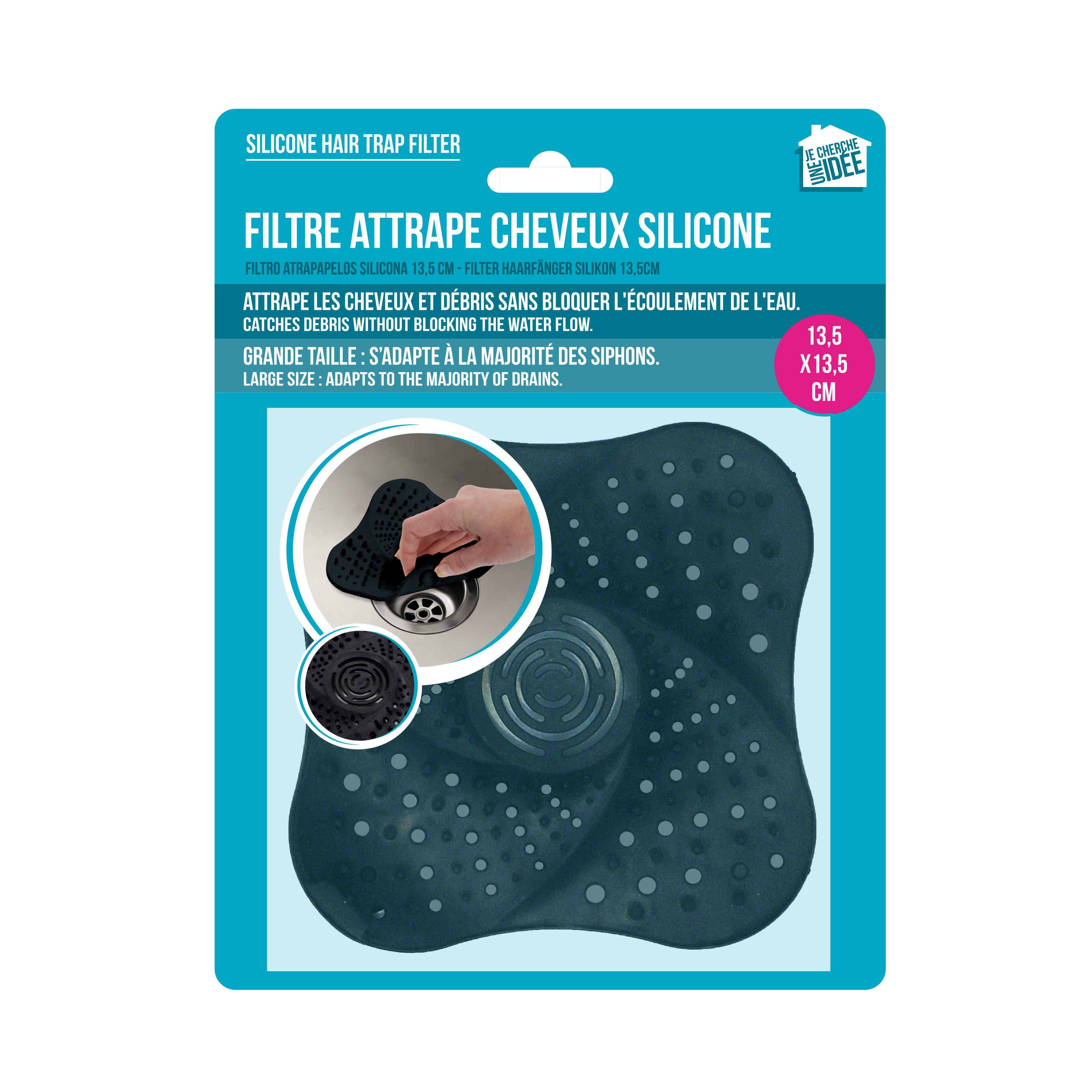 FILTRE ATTRAPE CHEVEUX SILICONE 13.5CM