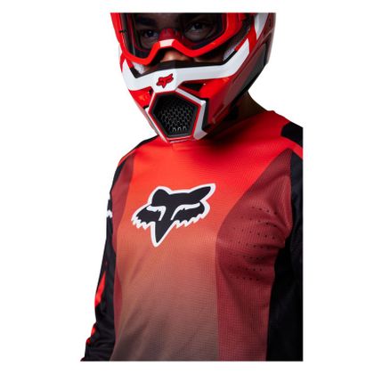 Maillot cross Fox 180 LEED 2024 - Rouge / Noir