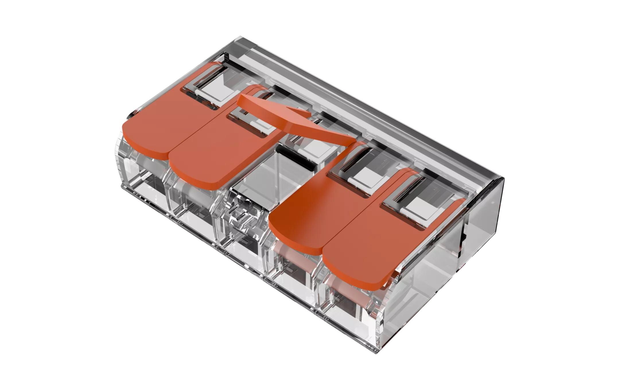 Klemme Verbindungskit TA1902 MKII Transparent 10 Stück<br>Dieses Kit enthält Ersatzsteckverbinder für Netzwerk-Tür-Controller, Leser und I/O-Relaismodule von Axis