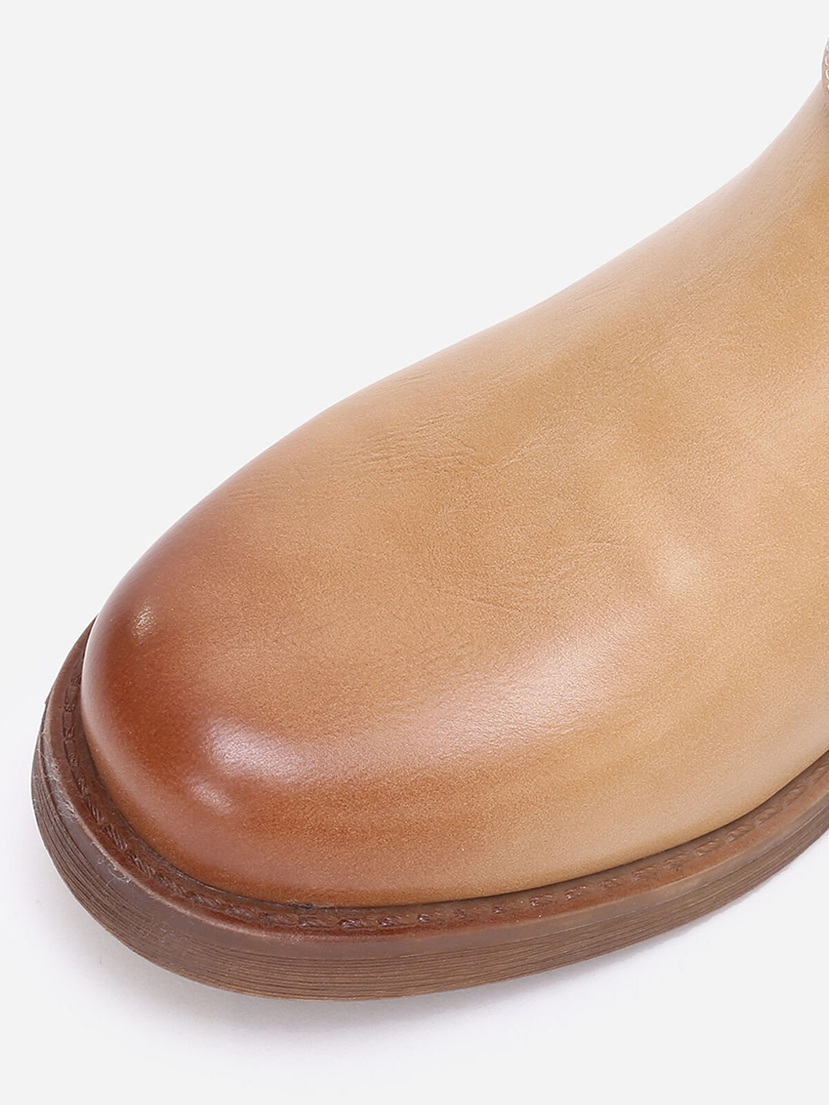 Bottines ajourées avec brides- Beige