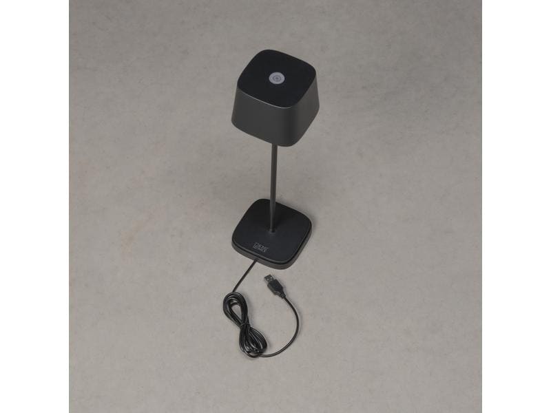 Konstsmide Akku-Tischleuchte Capri USB, 2700-3000 K, 2.2 W, Outdoor-Leuchte