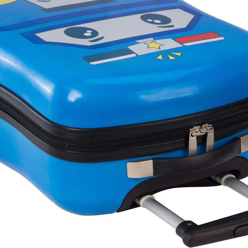 Valise cabine rigide Enfant V85118 49 cm Voiture bleu