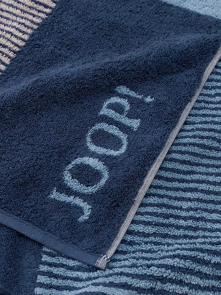 JOOP Duschtuch 80x150cm DIVIDED SQUARES Aqua dunkelblau