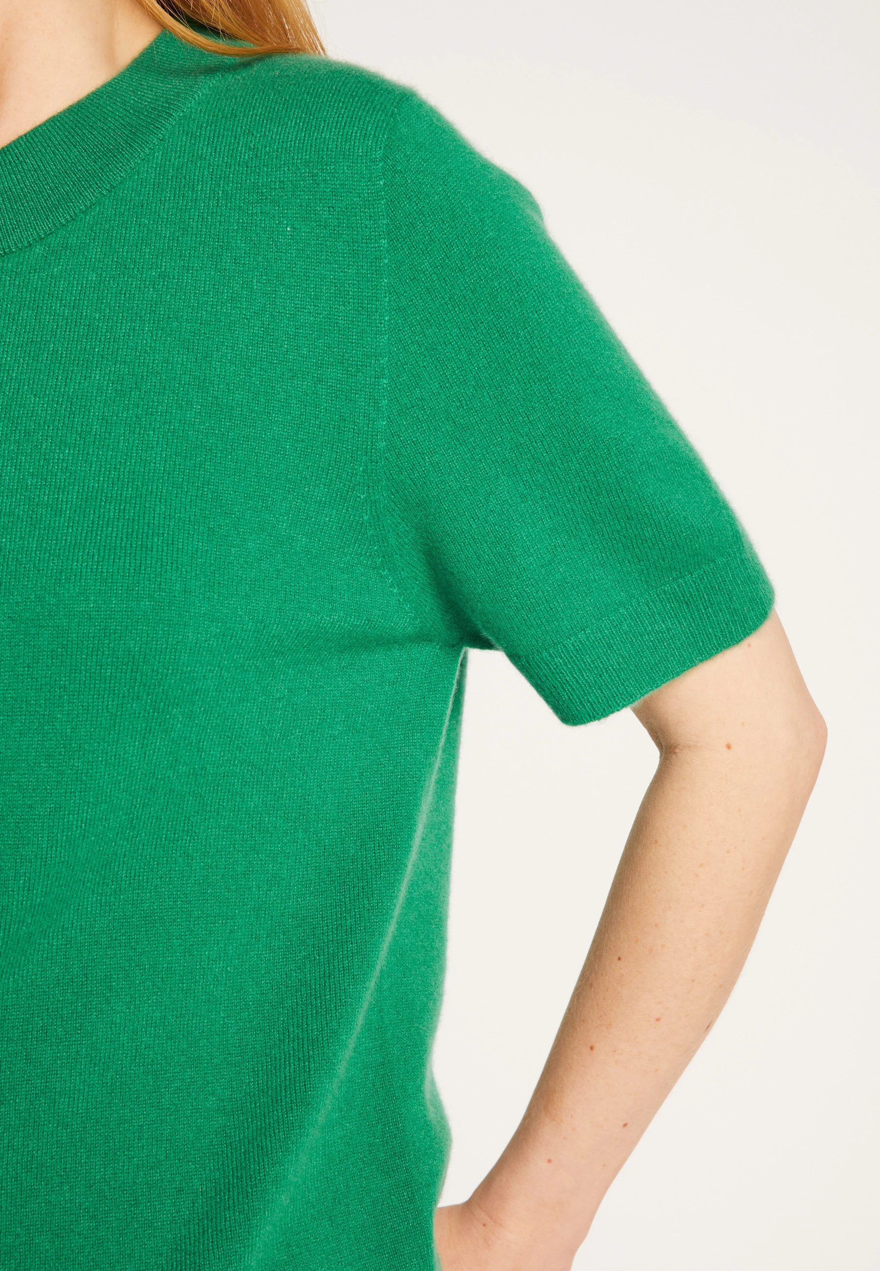 AUBRYAH24 - T-shirt en cachemire | Vert