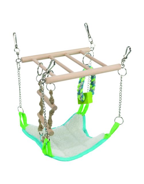 Trixie Hangbrug Met Hangmat - Speelgoed - 17x22x15 cm
