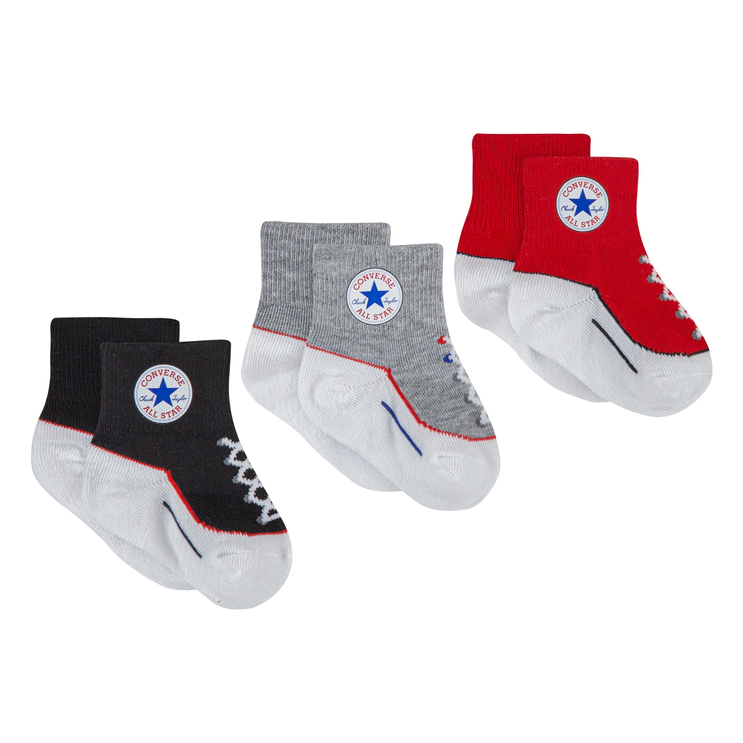 Converse Sportsocken »CHN INFANT STRIATED QTR 3PK« 3 Stk. tlg. für Babys und Kleinkinder