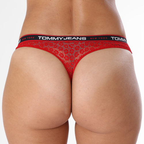 Lot De 3 Strings Femme 4714 Blanc Rouge Bleu Marine