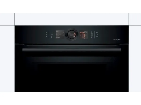 Bosch Serie | 8 accent | line HNG8764C7 - Kombinationsovn - med dampfunktion - til indbygning - Wi-Fi - niche - bredde: 56 cm - dybde: 55 cm - højde: 58.5 cm - med selv-rengøring - carbon-sort