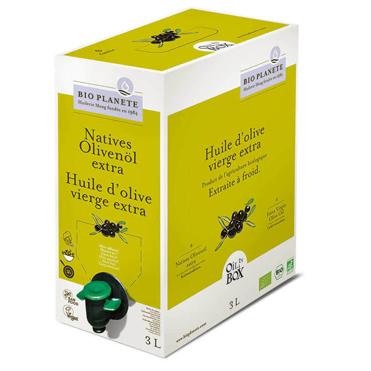 Huile d'olive vierge extra bio en Bag in Box