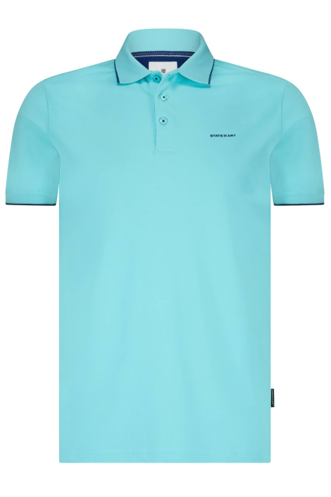State of Art blauwe heren polo