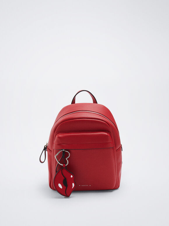 Mochila para uso diário com alça removível - Vermelha