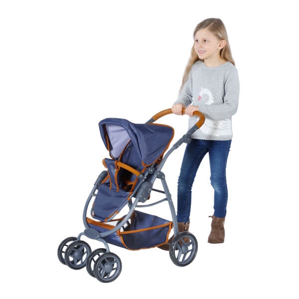 Puppenwagen Coco - dark blue