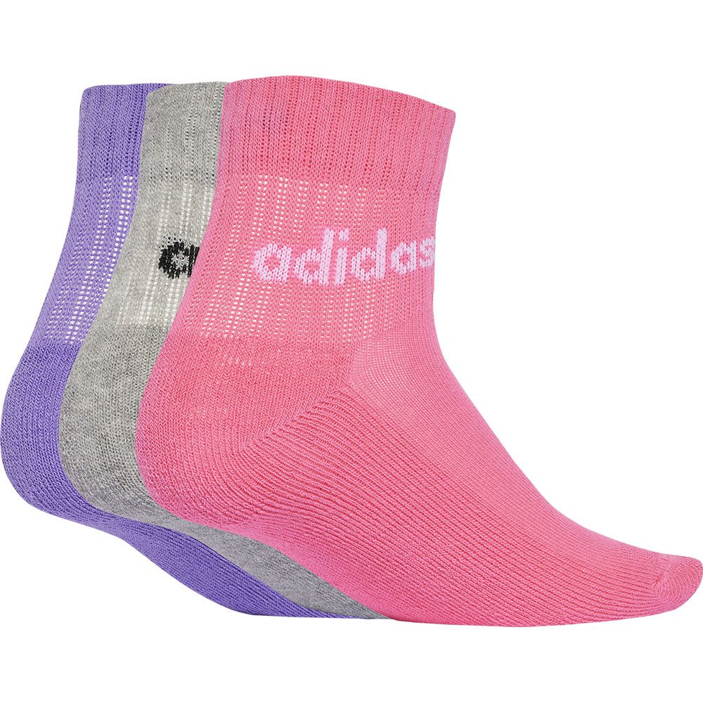 adidas Linear Ankle Socken 5 Paar Kinder true pink