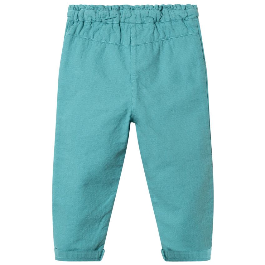 Pantalon en maille fantaisie à poches italiennes - Bleu
