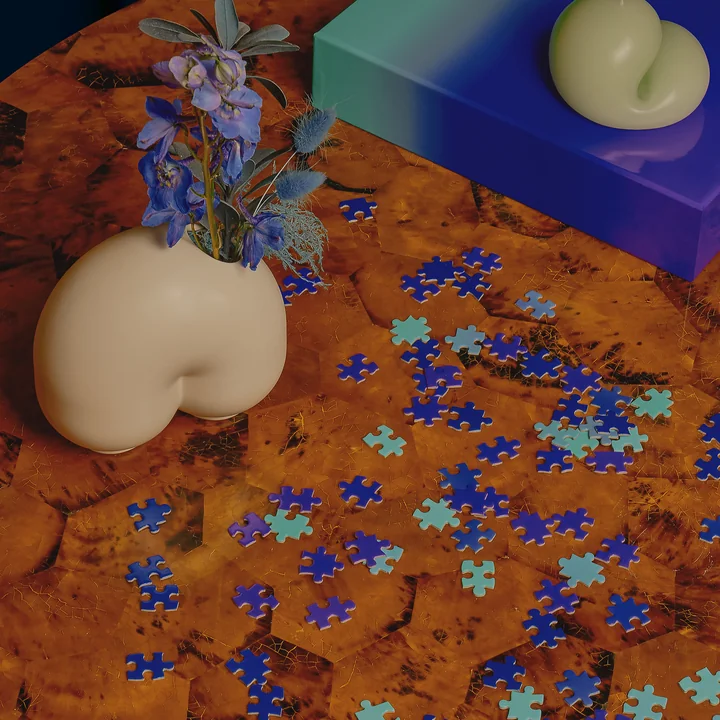 Areaware - Farbverlauf Puzzle, rot / gelb (500-tlg.)