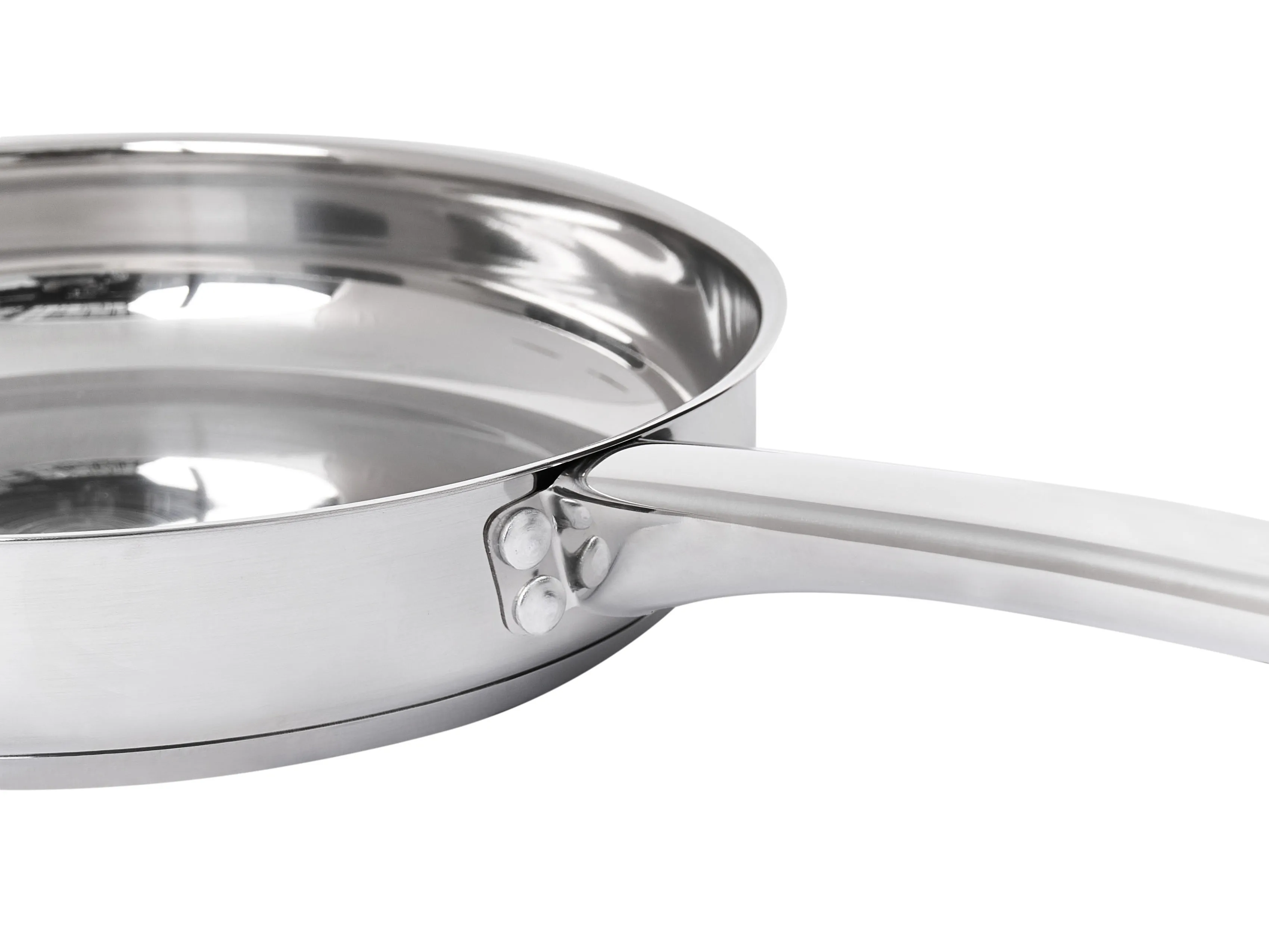 Set van 3 koekenpannen PRIMECOOK Roestvrij staal Zilver