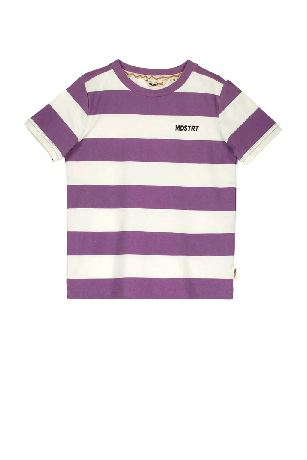 Moodstreet gestreept T-shirt paars/ecru