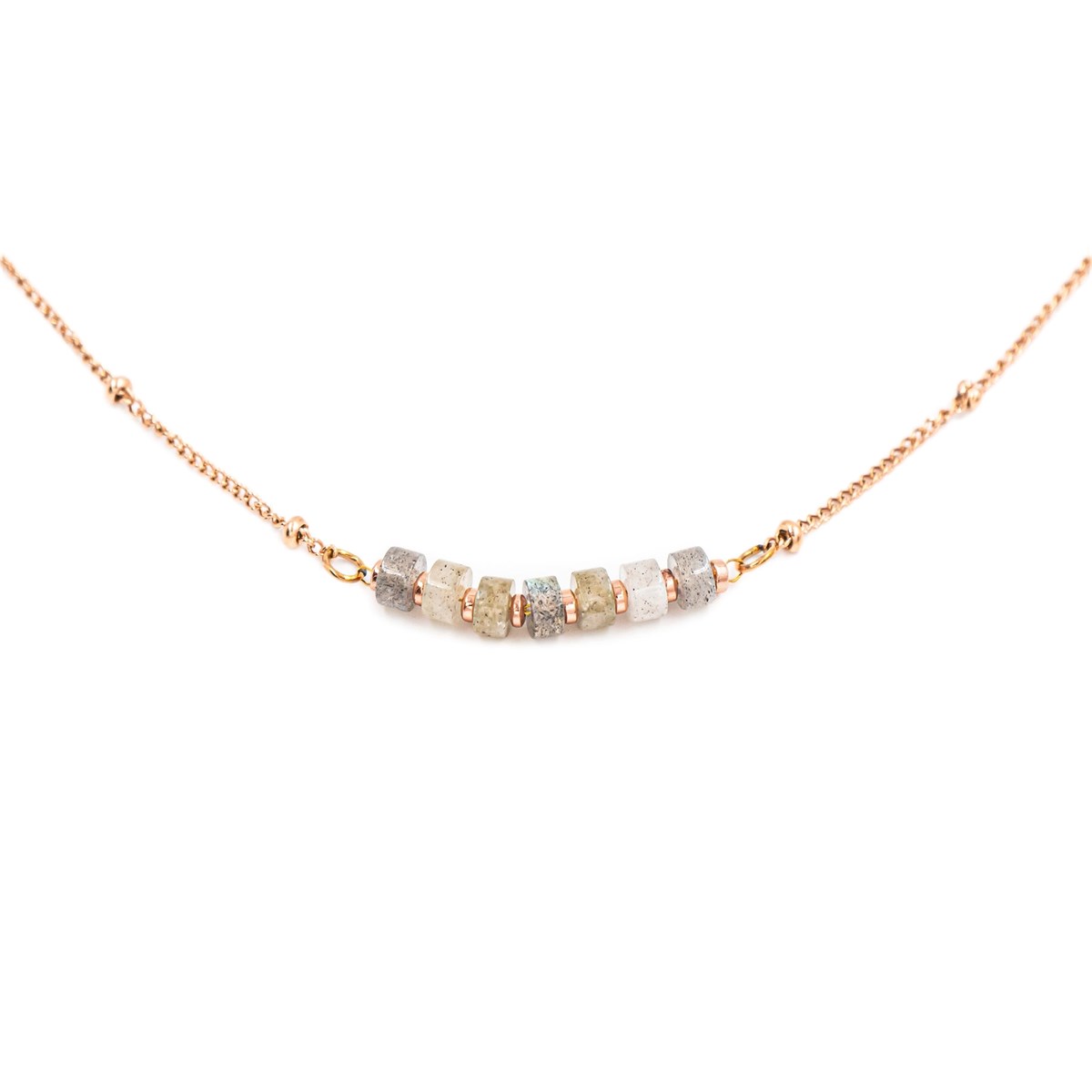 Collier Piana en pierres Labradorite