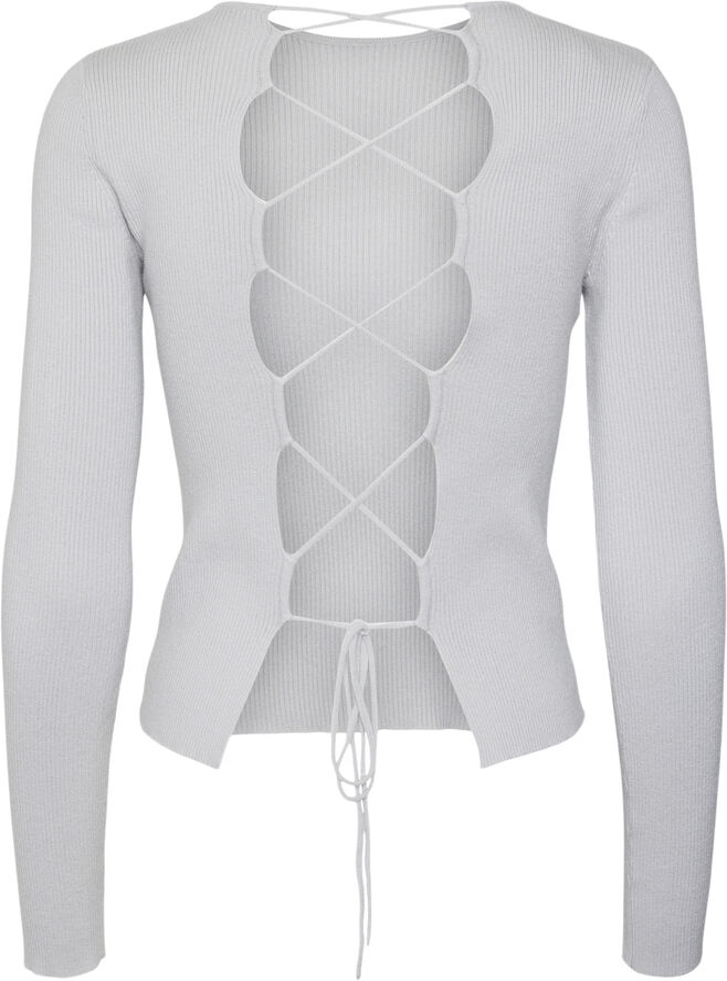 Something New SNVERA LS KNIT SHORT TOP - EPD Harbor mist