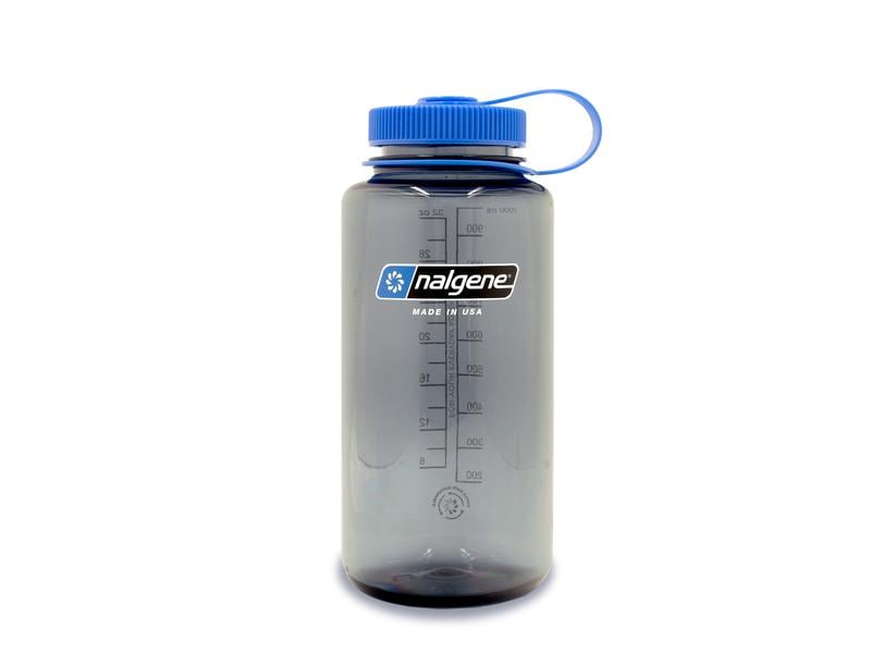 nalgene Trinkflasche Wide Mouth Sustain 1000 ml, Grau Nachhaltige Trinkflasche