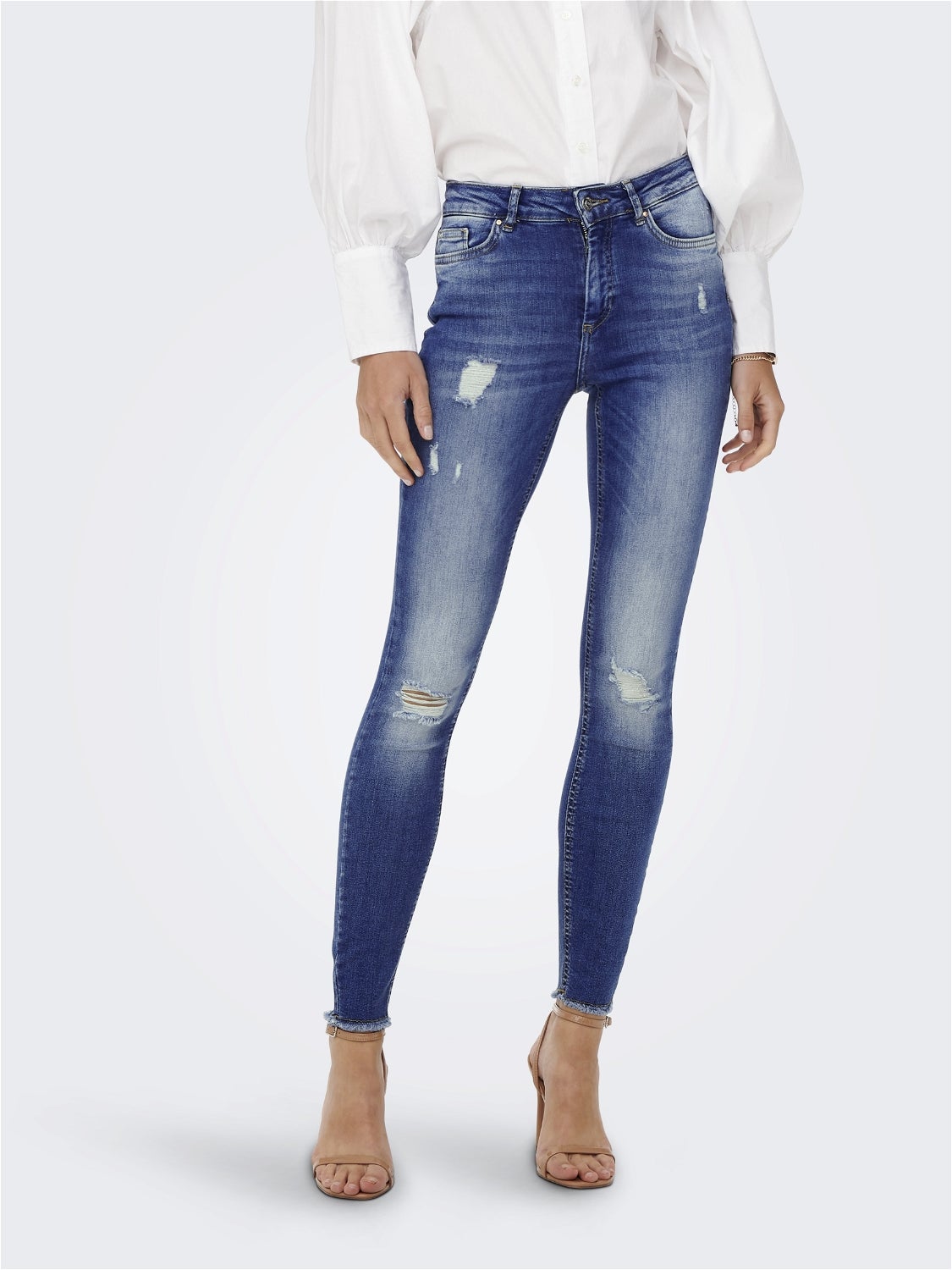 ONLBLUSH Mittlere Taille Skinny Fit Jeans Medium Blue Denim