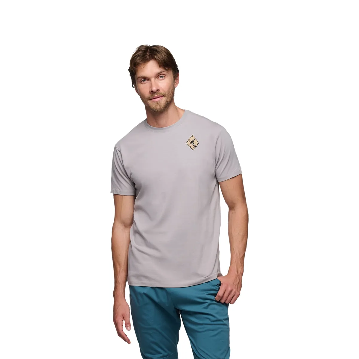 Black Diamond M Mono Pocket Ss Tee Pewter