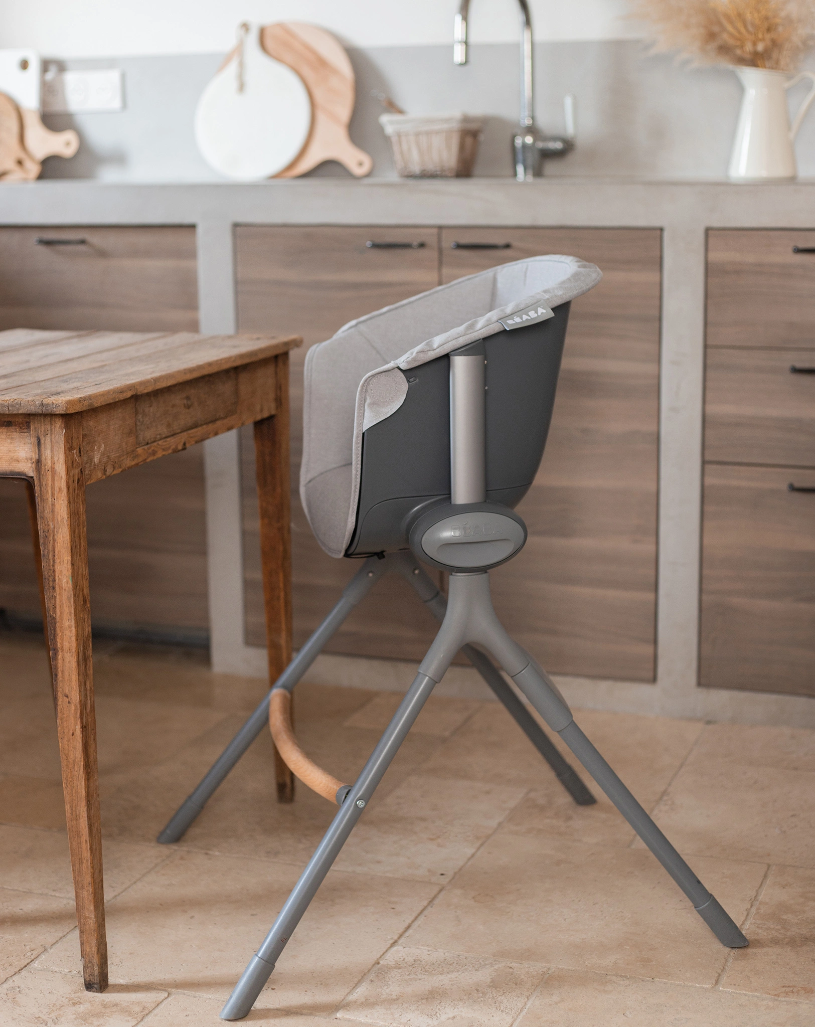 Sitzkissen für Hochstuhl UP&DOWN - JUNIOR in grey
