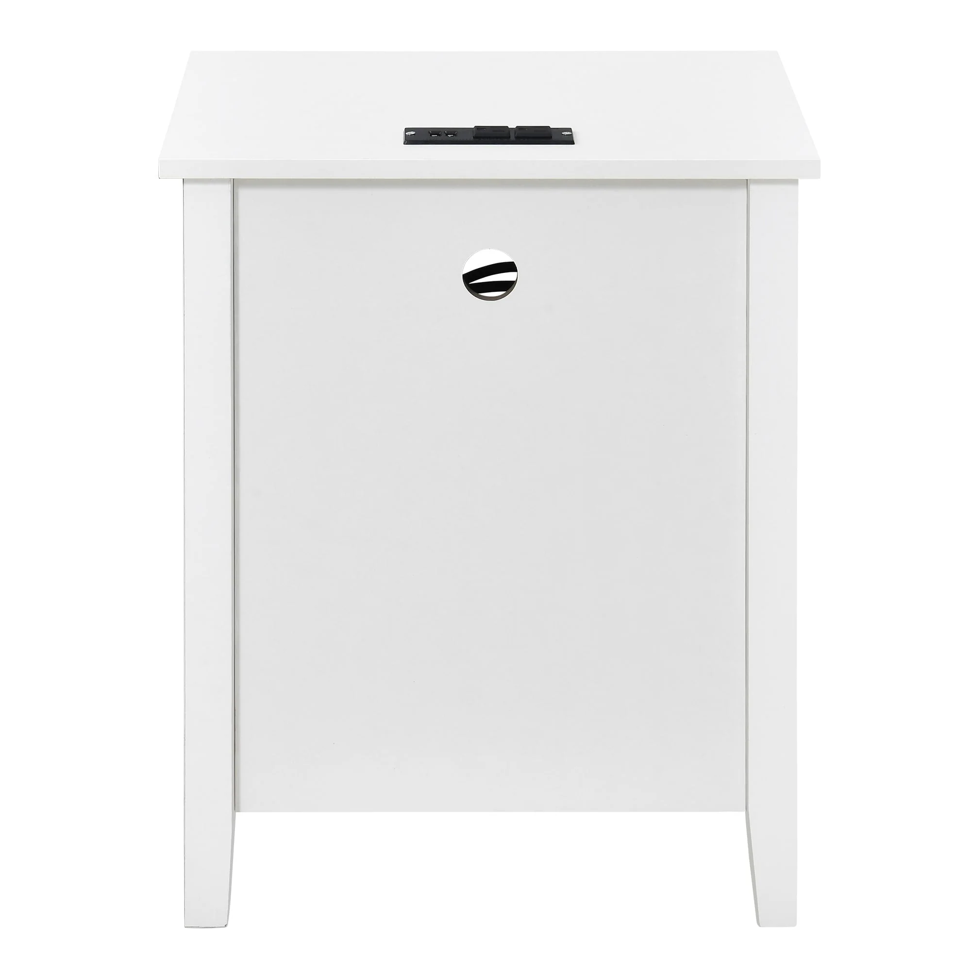 Nightstand Set of 2 with Charging Station End Side Table with 2 Drawers with USB Ports and Outlets Bedside Bed