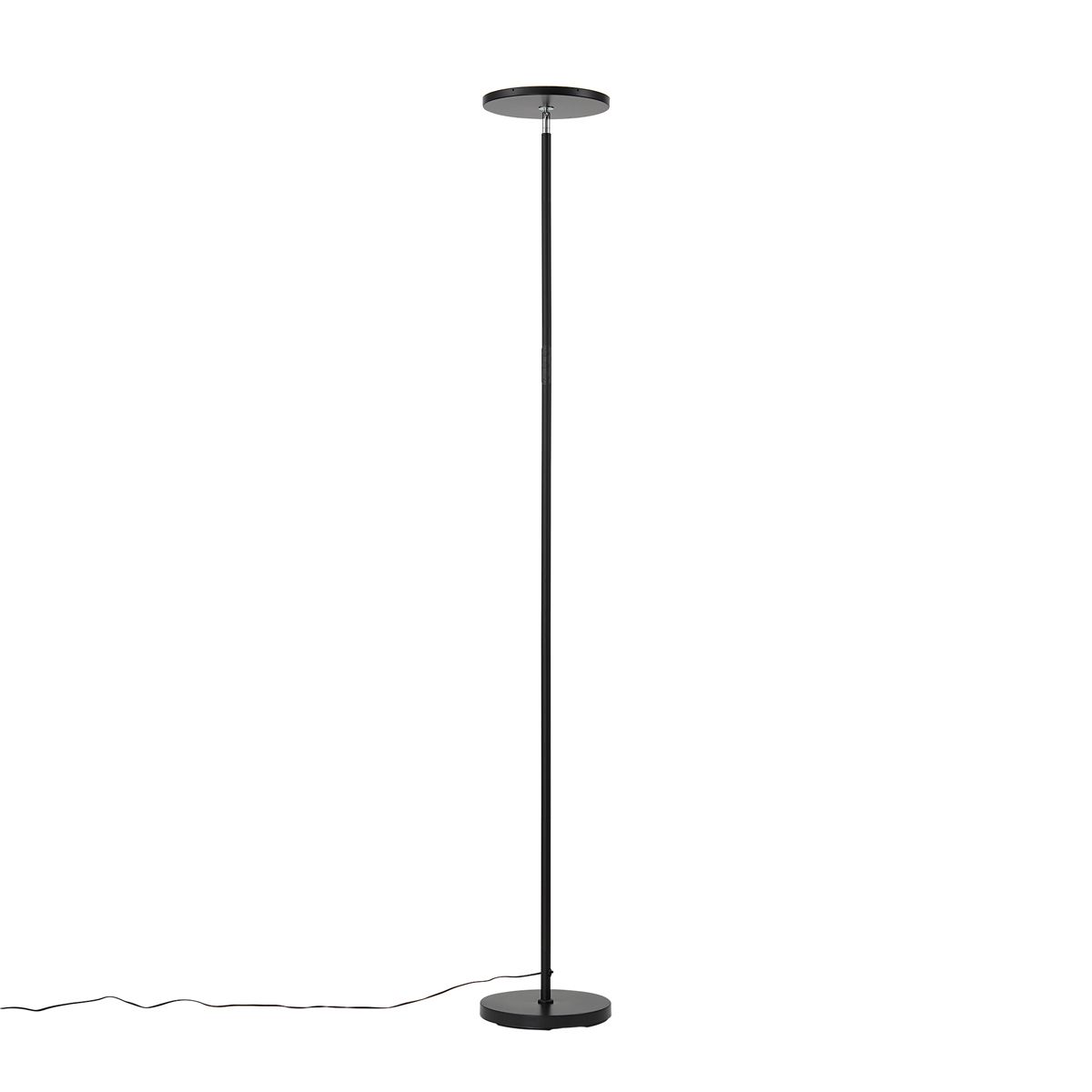 Moderne vloerlamp zwart incl. LED dimbaar RGB met afstandsbediening - Sjors