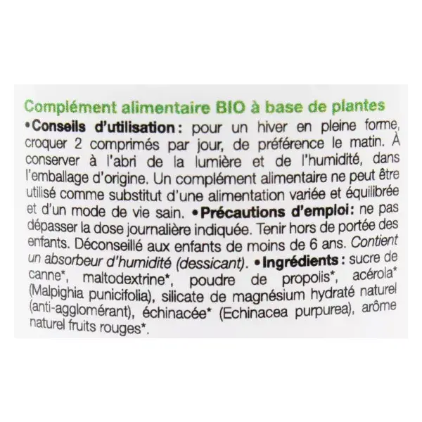 Ladrôme Comprimidos de Própolis, Acerola e Equinácea Orgânica - 40 comprimidos mastigáveis
