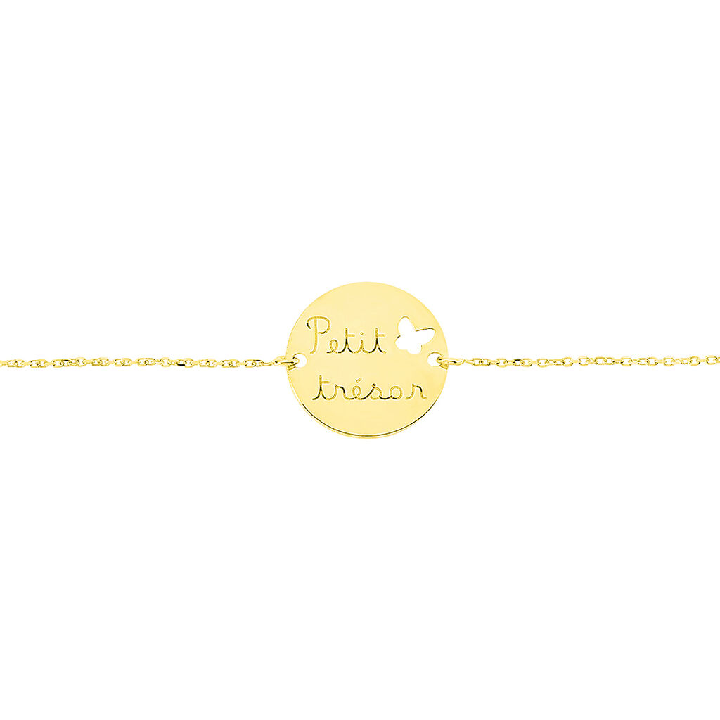 Bracelet Benedicte Message Or Jaune