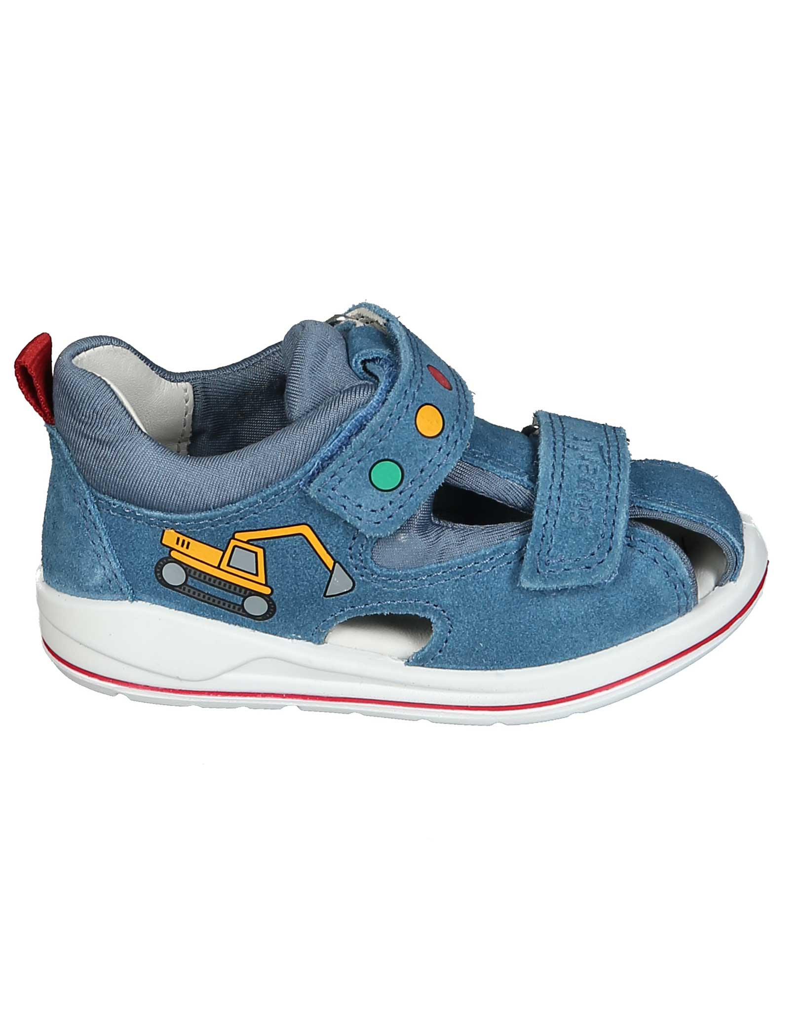 Klett-Sandalen BAUSTELLE mit Zehenschutz in blau