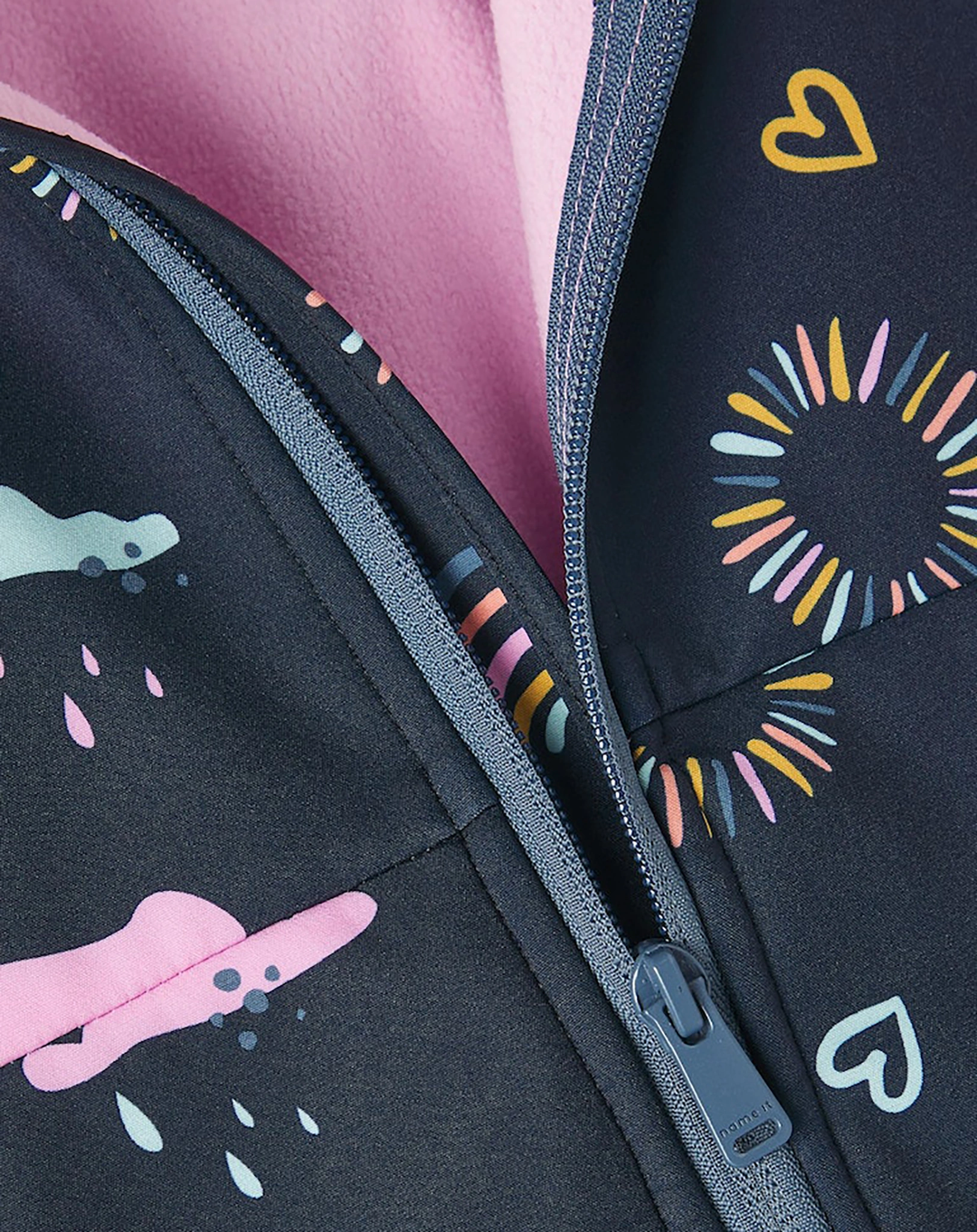 Softshelljacke NMFMALTA RAINBOW DREAM in dark sapp