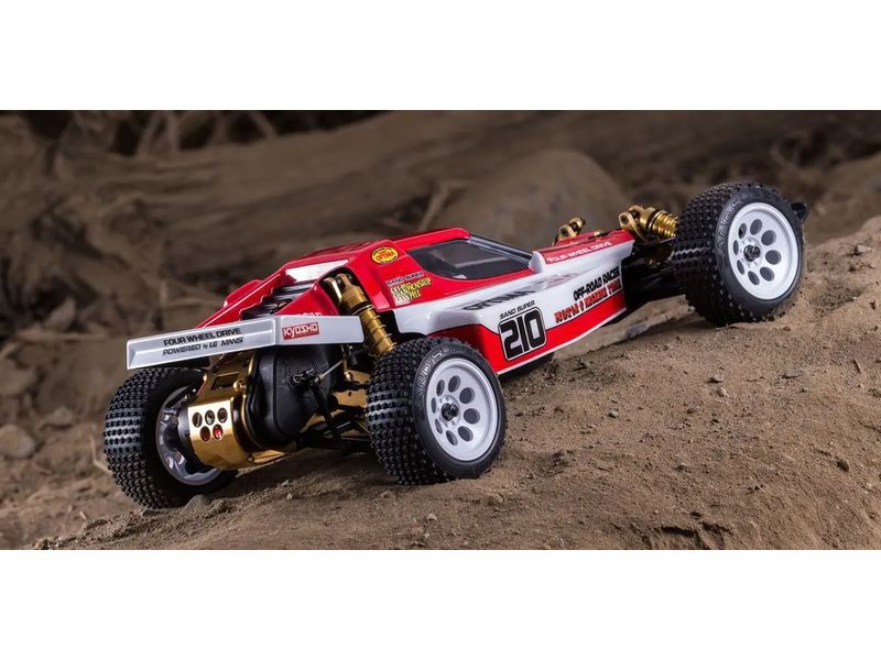 Kyosho Buggy Turbo Optima 4WD Legendary Series Bausatz, 1:1 Legendary Vintage Serie Buggy Bausatz