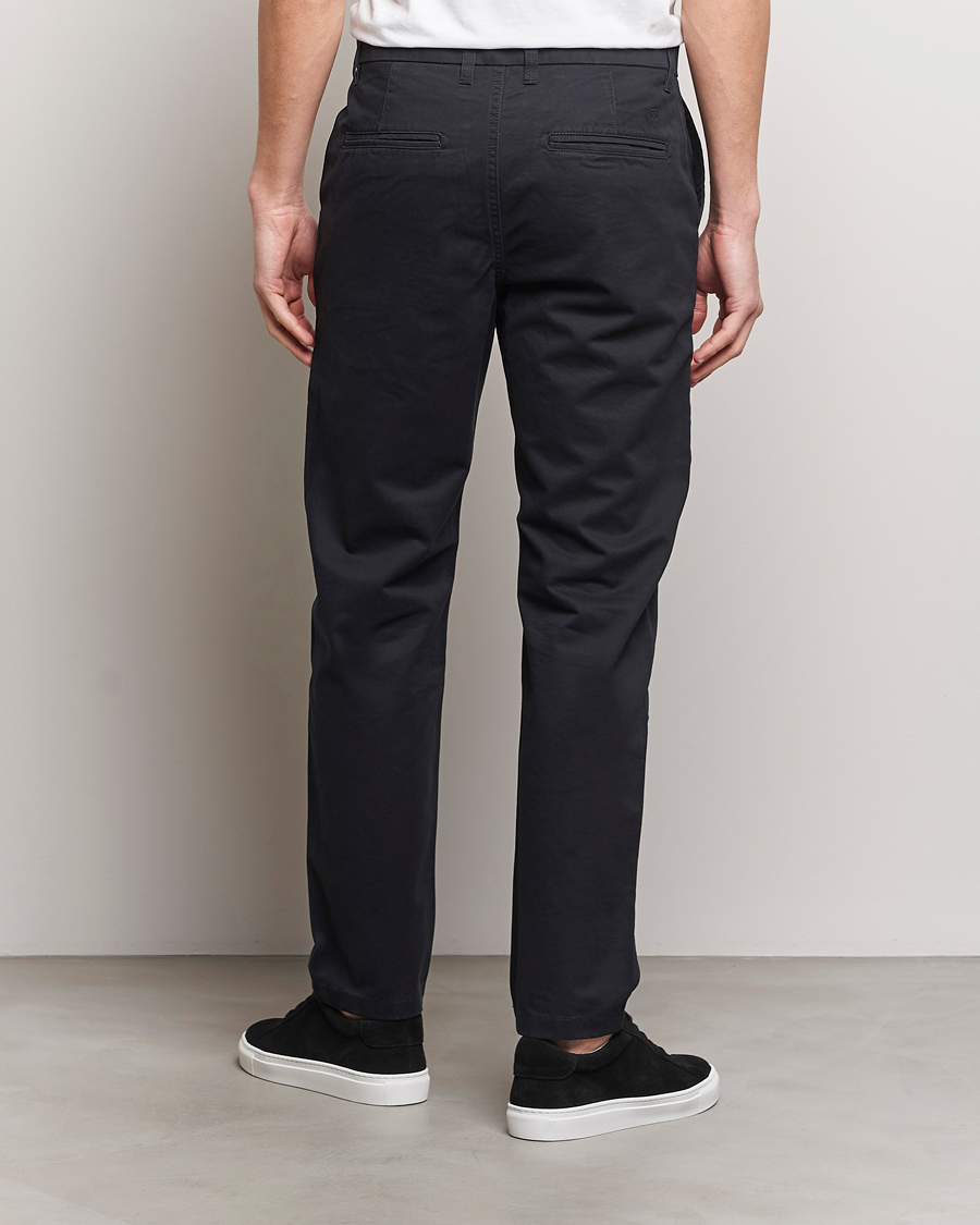 KnowledgeCotton Apparel Chuck Regular Cotton Twill Chino Jet Black