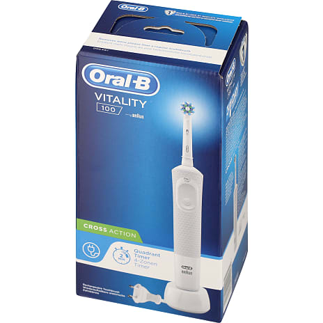 Oral-B Vitality 100 Cross Action elektrisk tandbørste - hvid