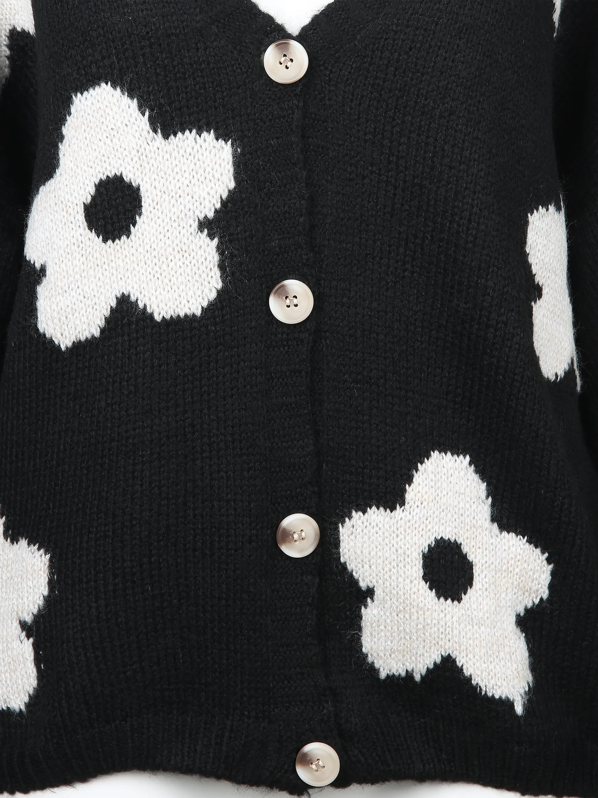 Hailys LS A CD FL44OWER Strickjacke