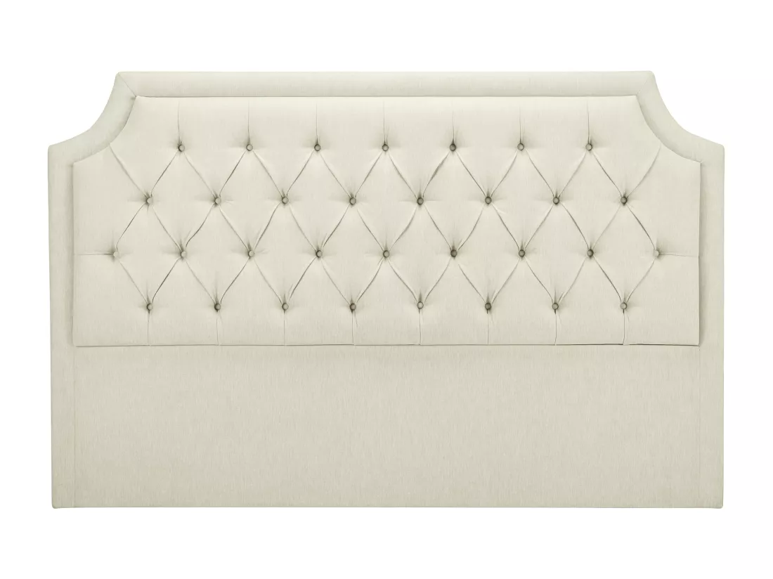 Tête de lit capitonnée 170 cm - Tissu - Beige - JOHENE