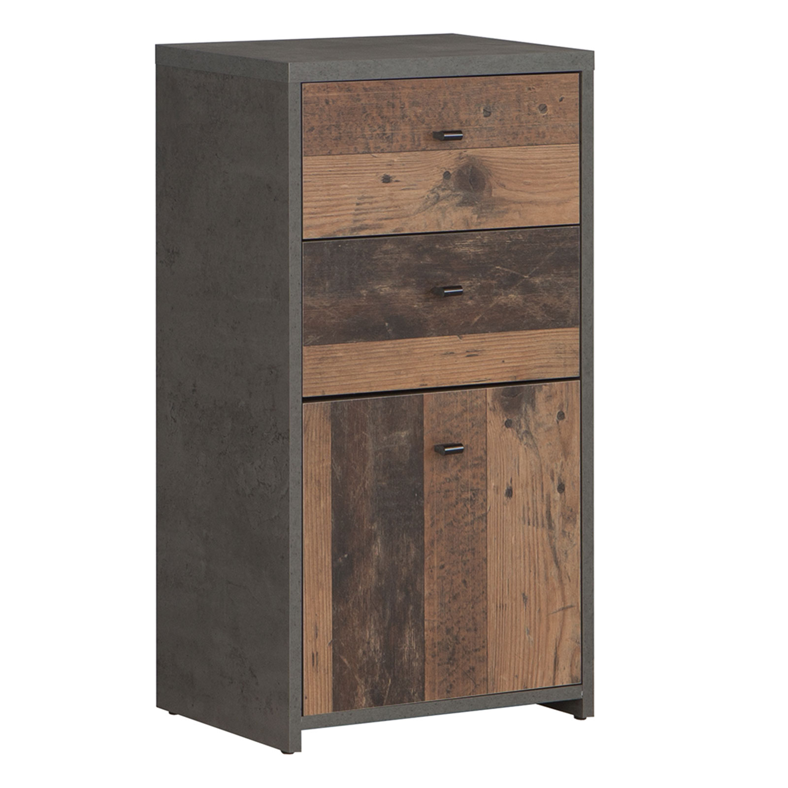 Kommode - Betonoptik - Old Wood Vintage - 40 cm breit