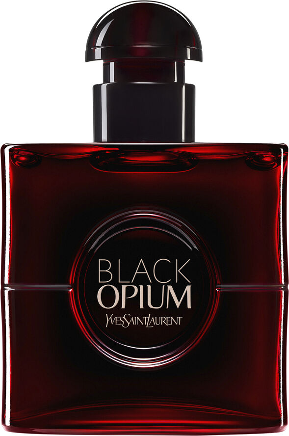 Yves Saint Laurent Black Opium Eau de Parfum Over Red