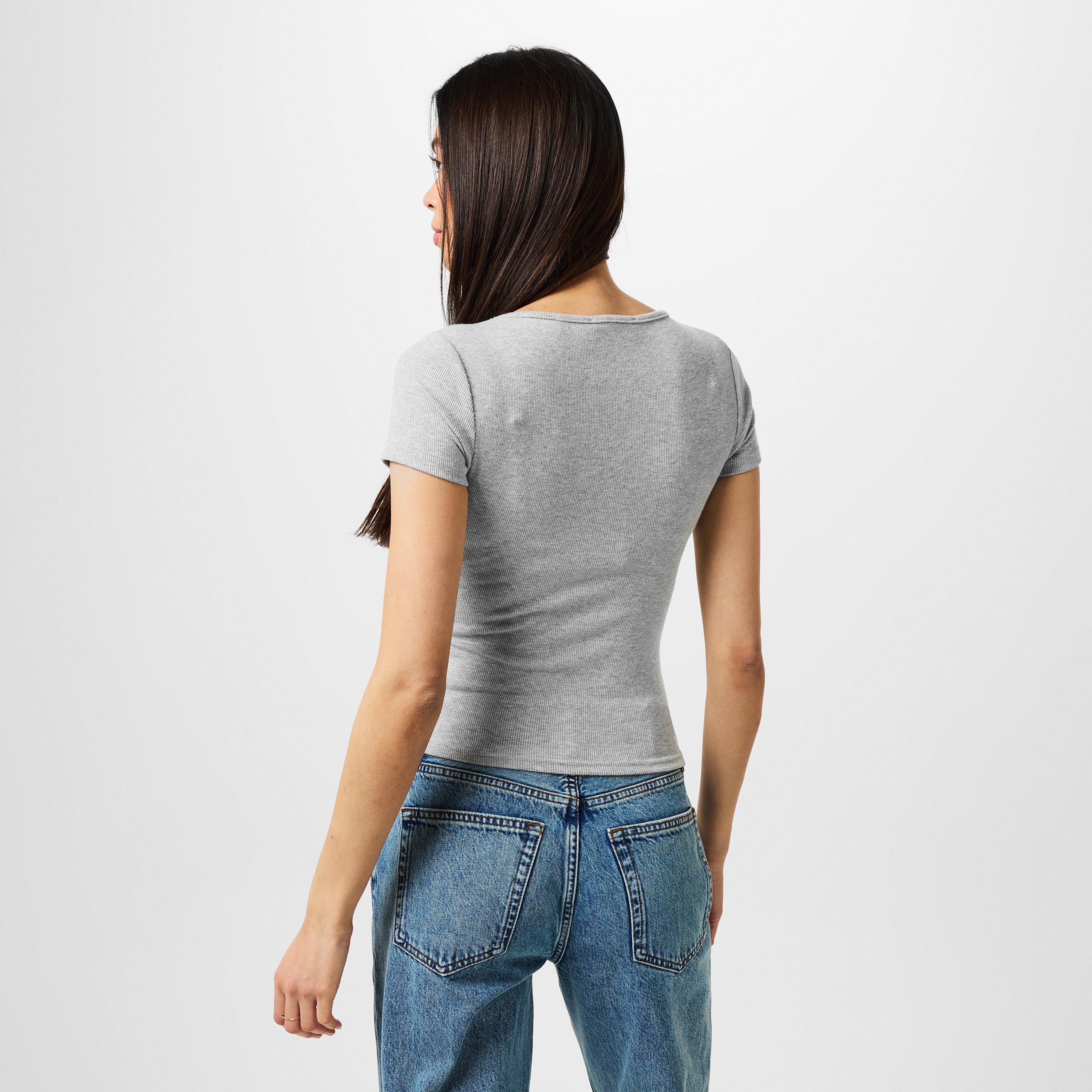 Jack Wills Square Neck Short Sleeve T Shirt