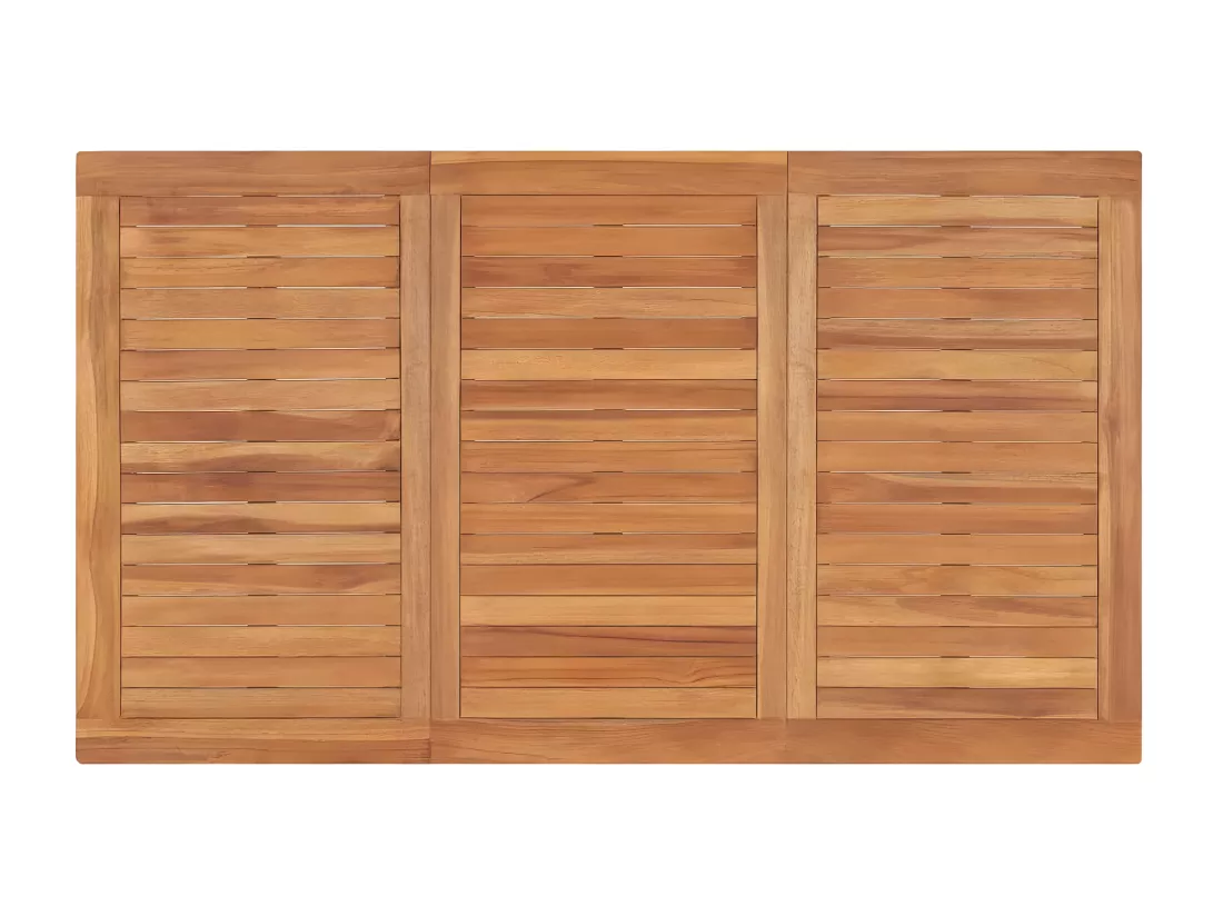 Prolenta Premium - Table à dîner de jardin 140x80x77 cm Bois de teck solide