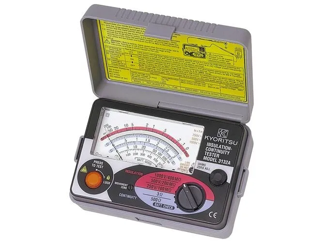 ELMA INSTRUMENTS Kyoritsu K3132A isolationstester Volt-, Ohmmeter/gennemgangstestIEC 61010-1 KAT III