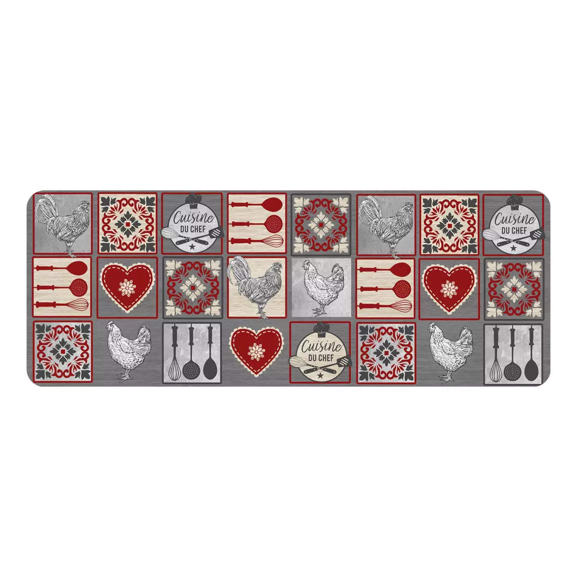 Tapis de cuisine (45 x 120 cm) Rustico Rouge