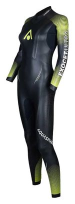 Combinaison Néoprène à Manches Longues Femme Aquasphere Exocet Ultra FS Lime
