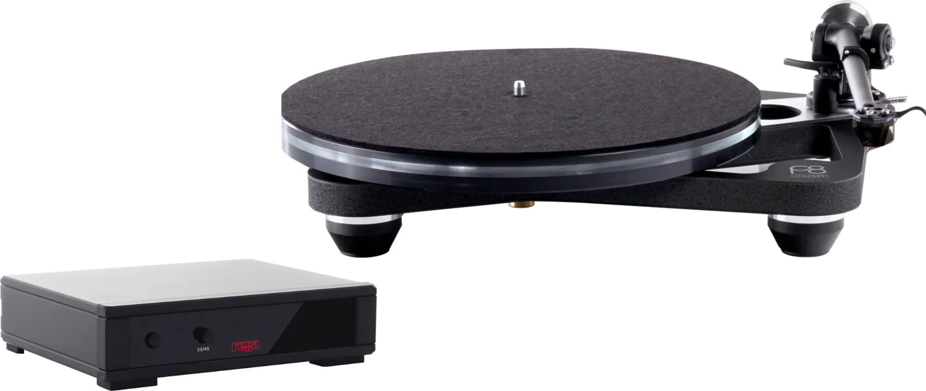 Rega Planar 8 Noir   cellule Rega Nd7   Neo PSU MKII Platines vinyle hi-fi