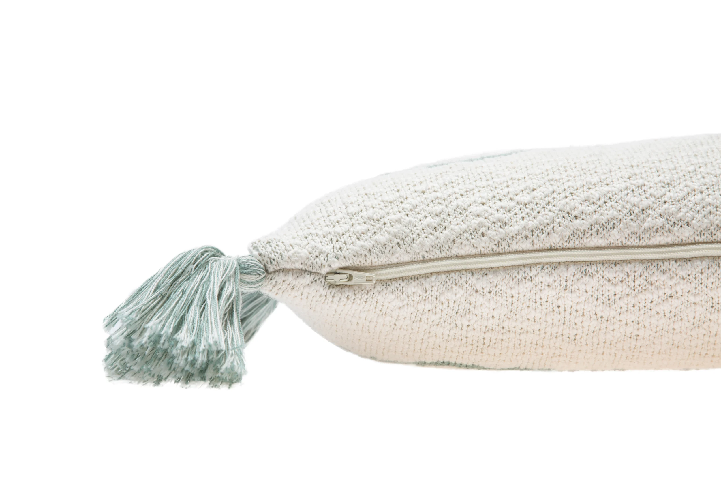 PETIT OASIS - Coussin en tricot en coton | Argent