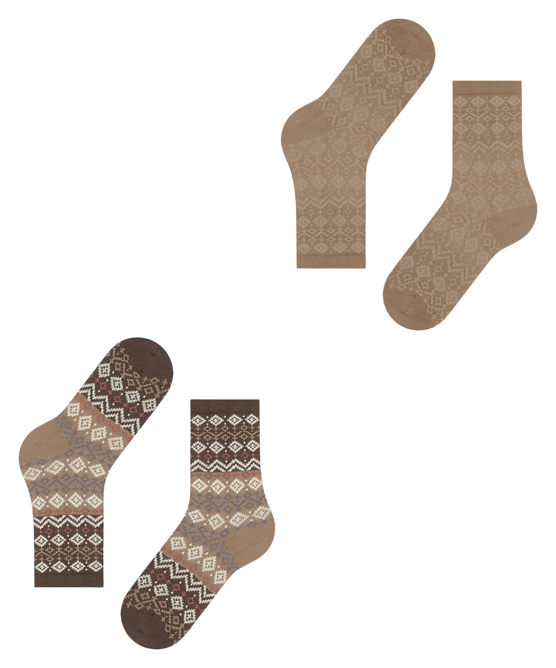 Esprit| Damen Socken Fair Isle  2-Pack