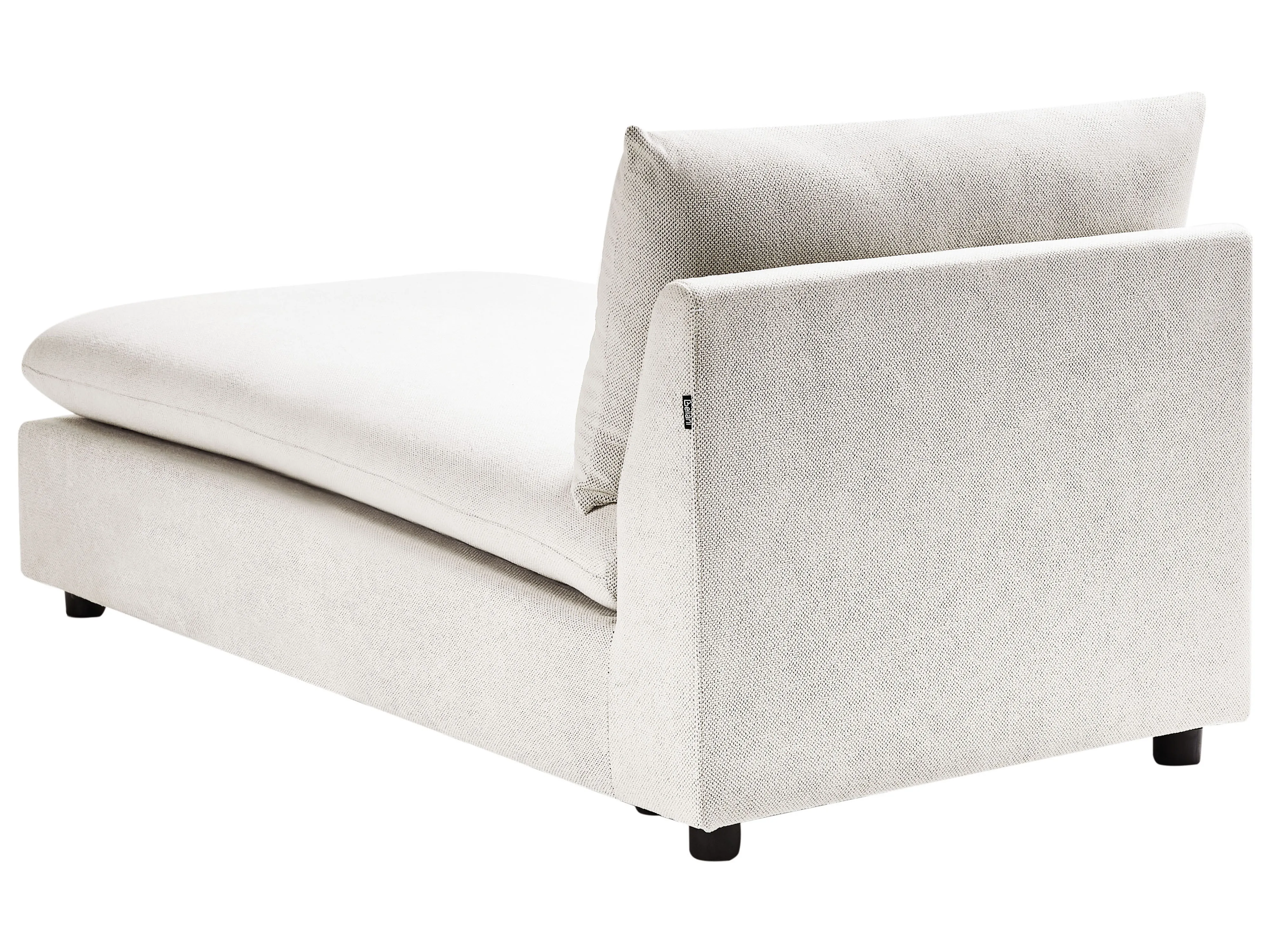 Chaise longue VIZILLE Stof Gebroken wit