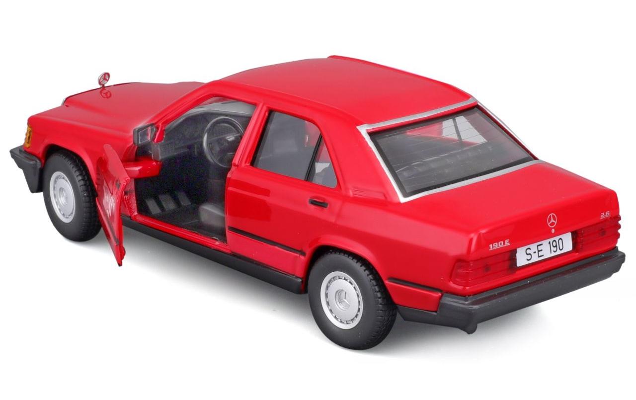 Mercedes Benz 190E 1987 Rot 1:24Sammlermodell im Massstab 1:24